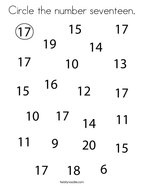 Number coloring pages