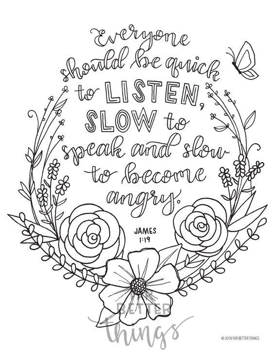 Bible verse coloring page