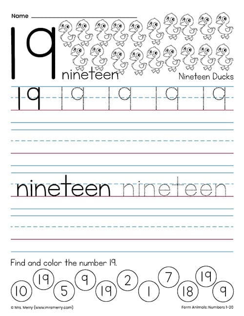 Free tracing numbers worksheets
