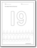 Number worksheets number worksheets for preschool and kindergarten
