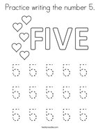 Number coloring pages