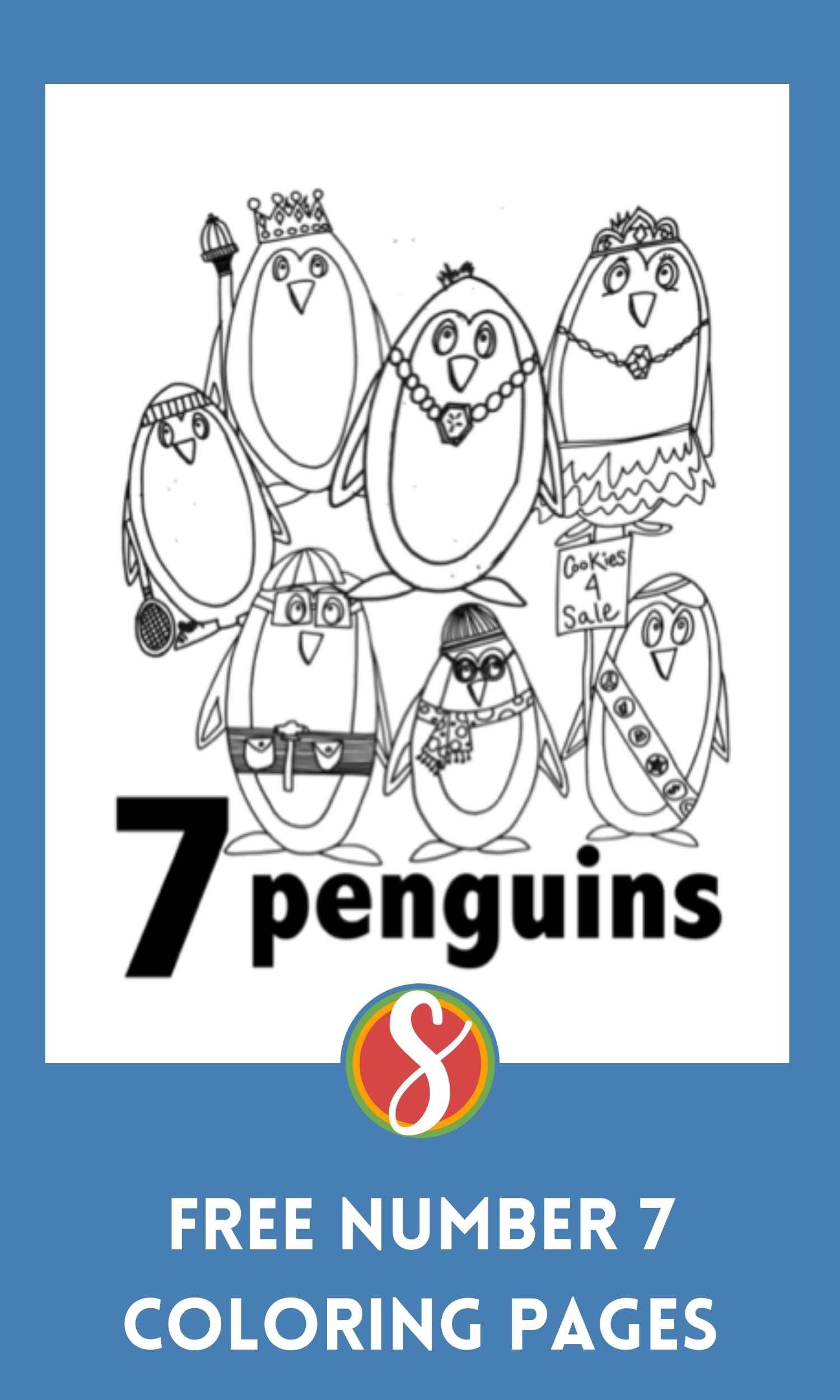 Free number coloring pages â stevie doodles
