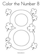 Number coloring pages
