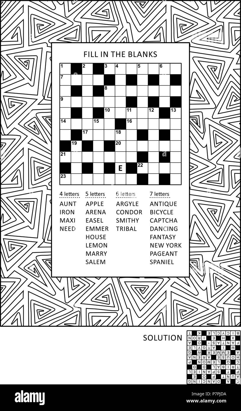 Puzzle and coloring activity page for grown