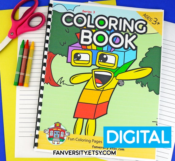 Numberblocks to blocks coloring book digital