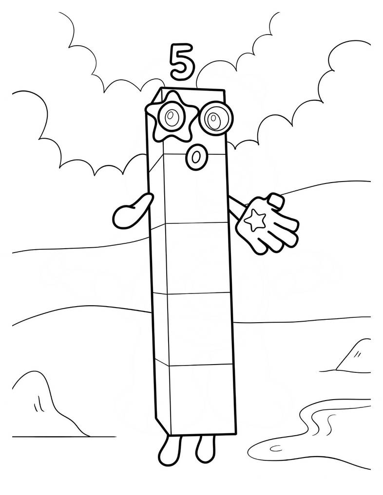 Numberblocks coloring pages by coloringpageswk on