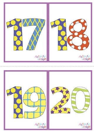 Number flash cards