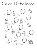 Number coloring pages