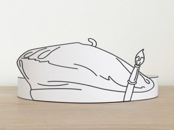 Nurse cap printable paper crown