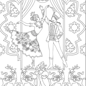 Creative haven the nutcracker designs coloring book noble marty books