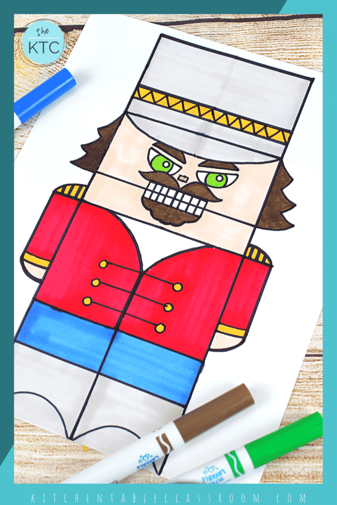 How to draw a nutcracker