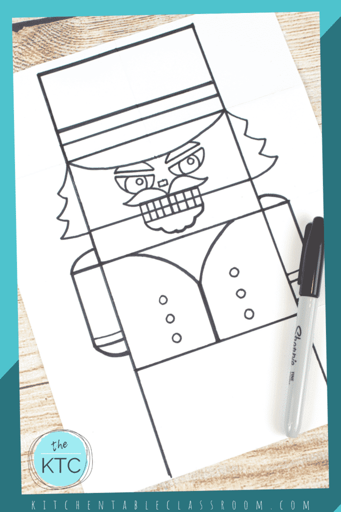 How to draw a nutcracker