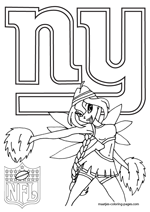 New york giants coloring pages