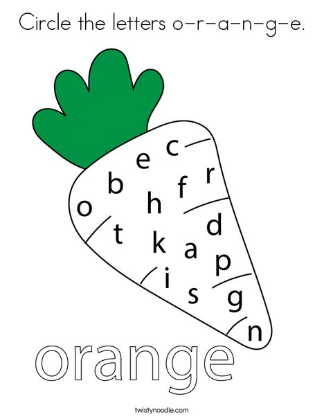 Circle the letters o