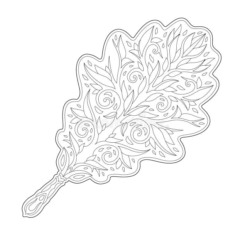 Coloring page oak stock illustrations â coloring page oak stock illustrations vectors clipart