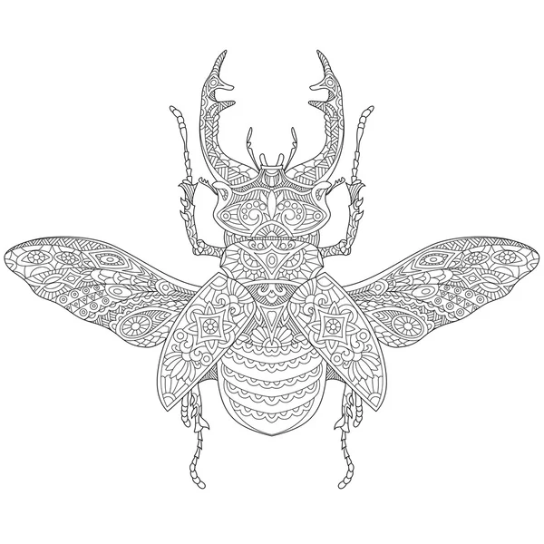 Zentangle stylized stag