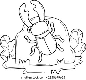Beetle coloring royalty