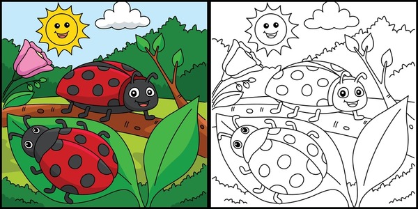 Beetle coloring royalty