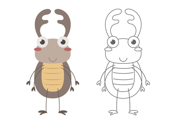 Stag beetle free stock vectors