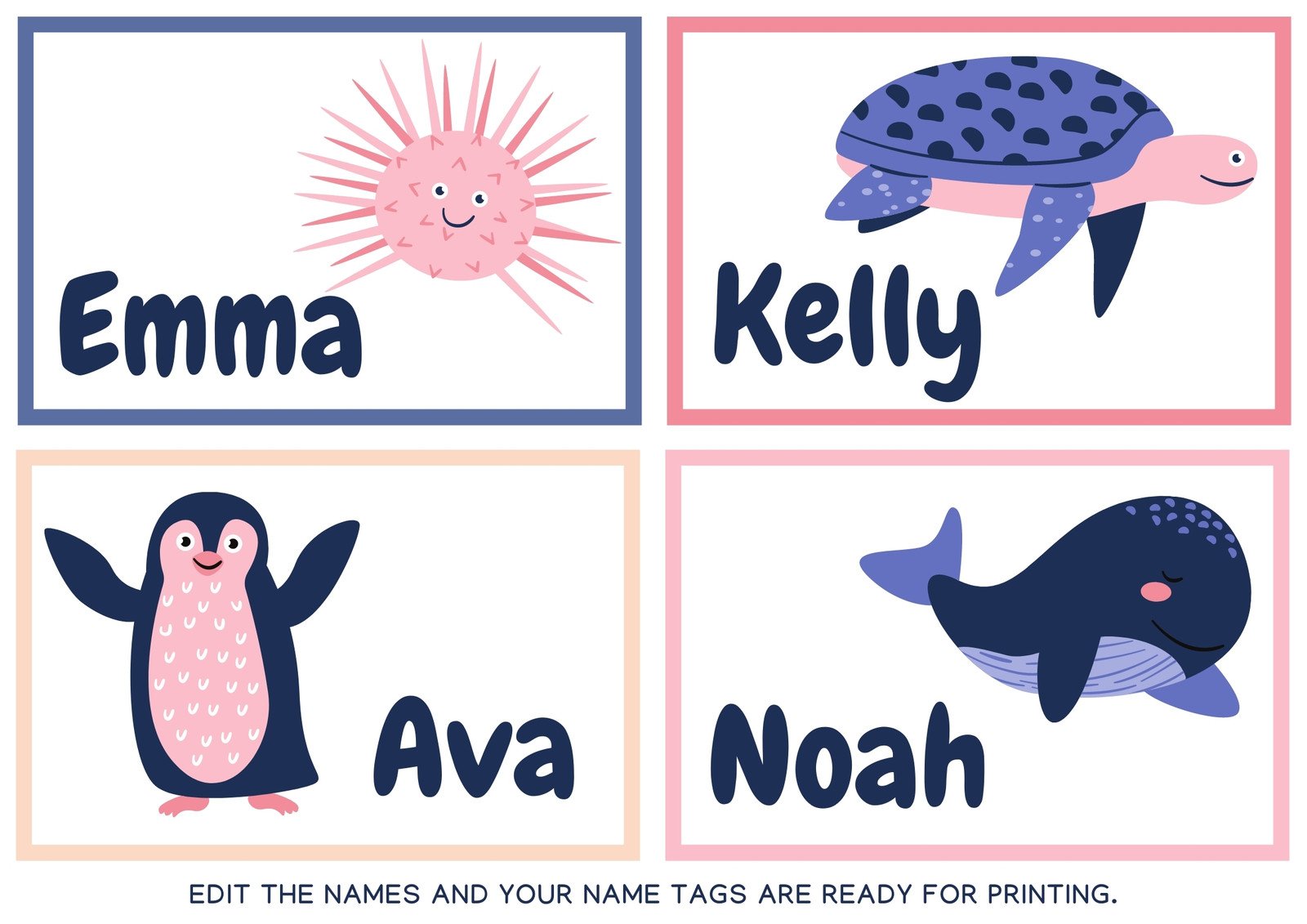 Free printable customizable name tag templates