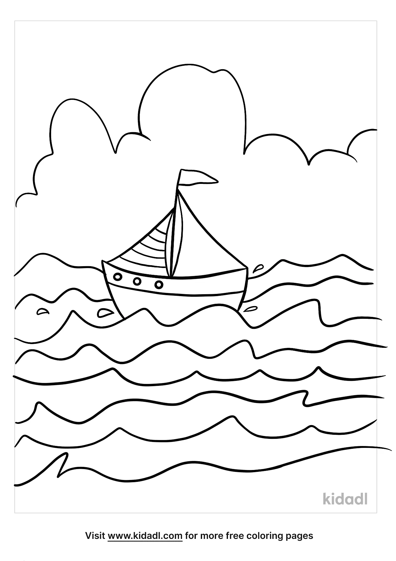 Free ocean waves coloring page coloring page printables