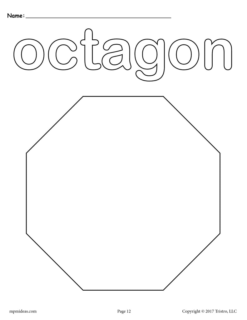 Octagon coloring page