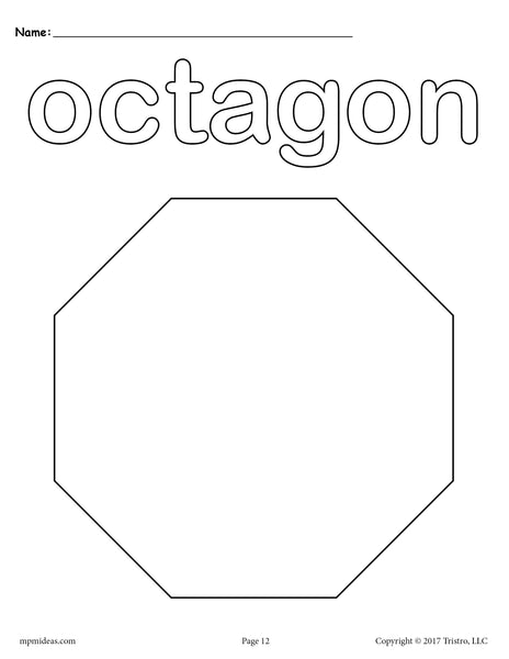 Octagon coloring page