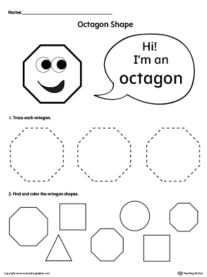 Free trace and color octagon shapes