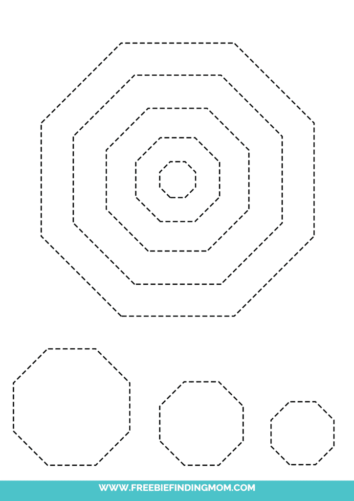 Free printable octagon shape