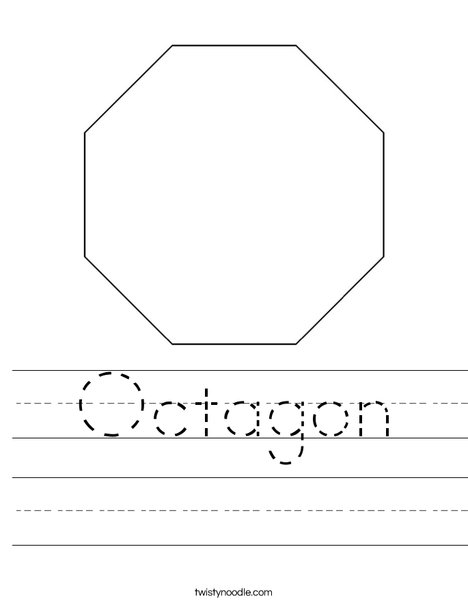 Octagon worksheet