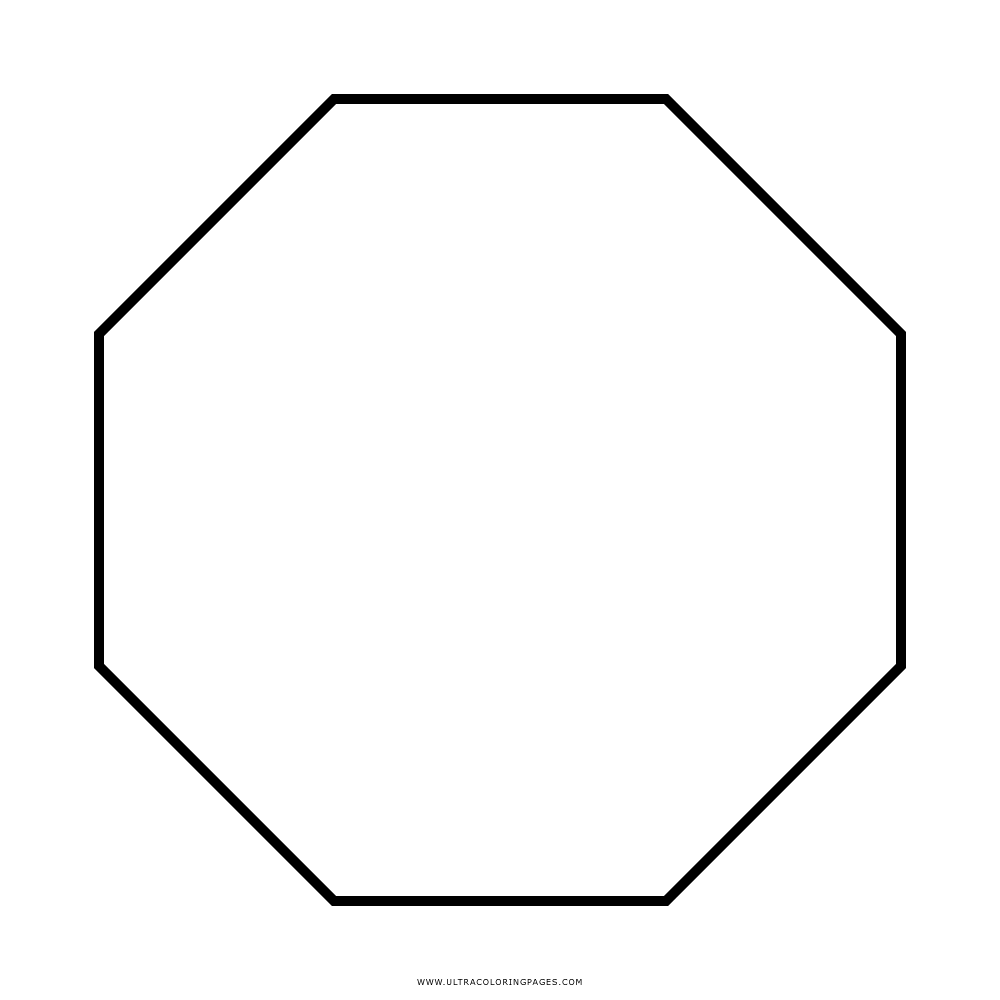 Dibujo de octãgono para colorear