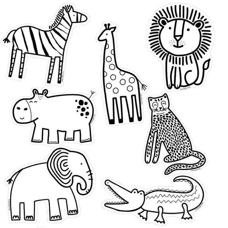 Simply safari full uprint bundle printable classroom decor teach â schoolgirl style