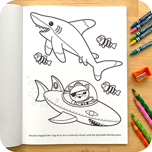 The octonauts color the ocean an official coloring book by meomi meomi books