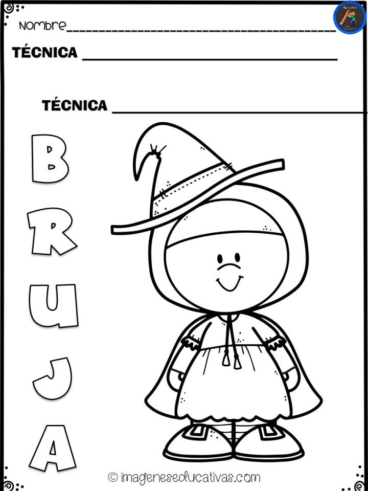 Cuaderno para colorear en halloween â imagenes educativas