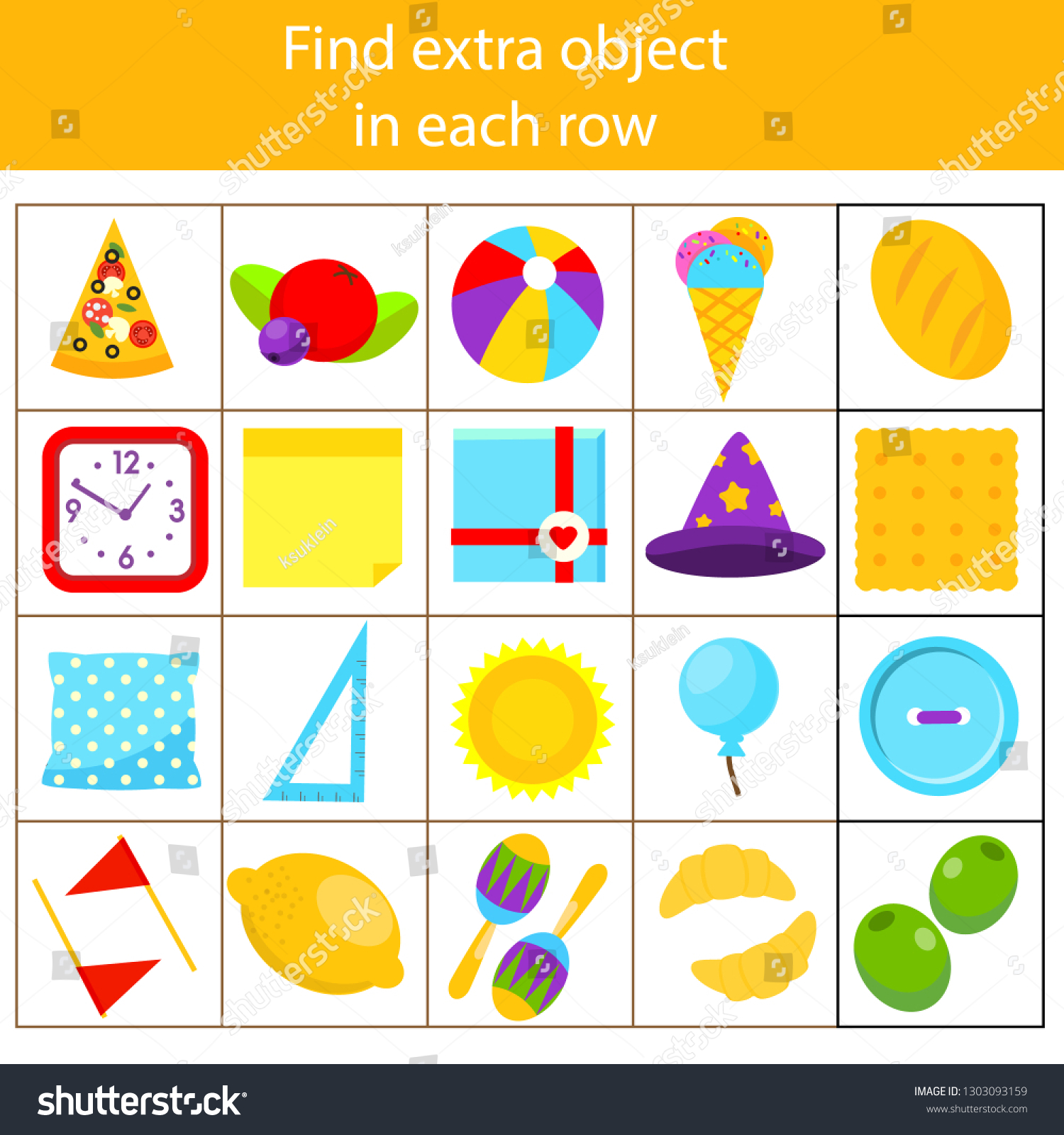Odd one out activities images stock photos d objects vectors