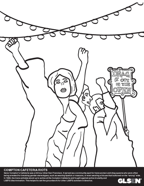 Lgbtq history coloring book pack of â