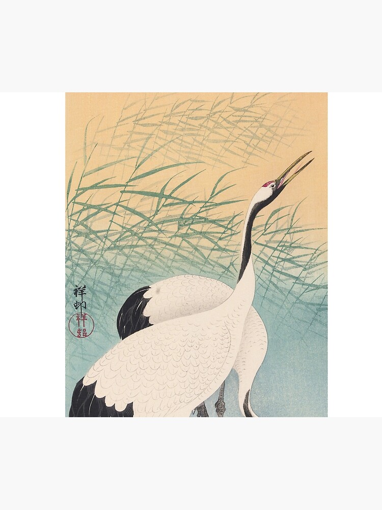 Crane by ohara koson tapestry for sale by topower