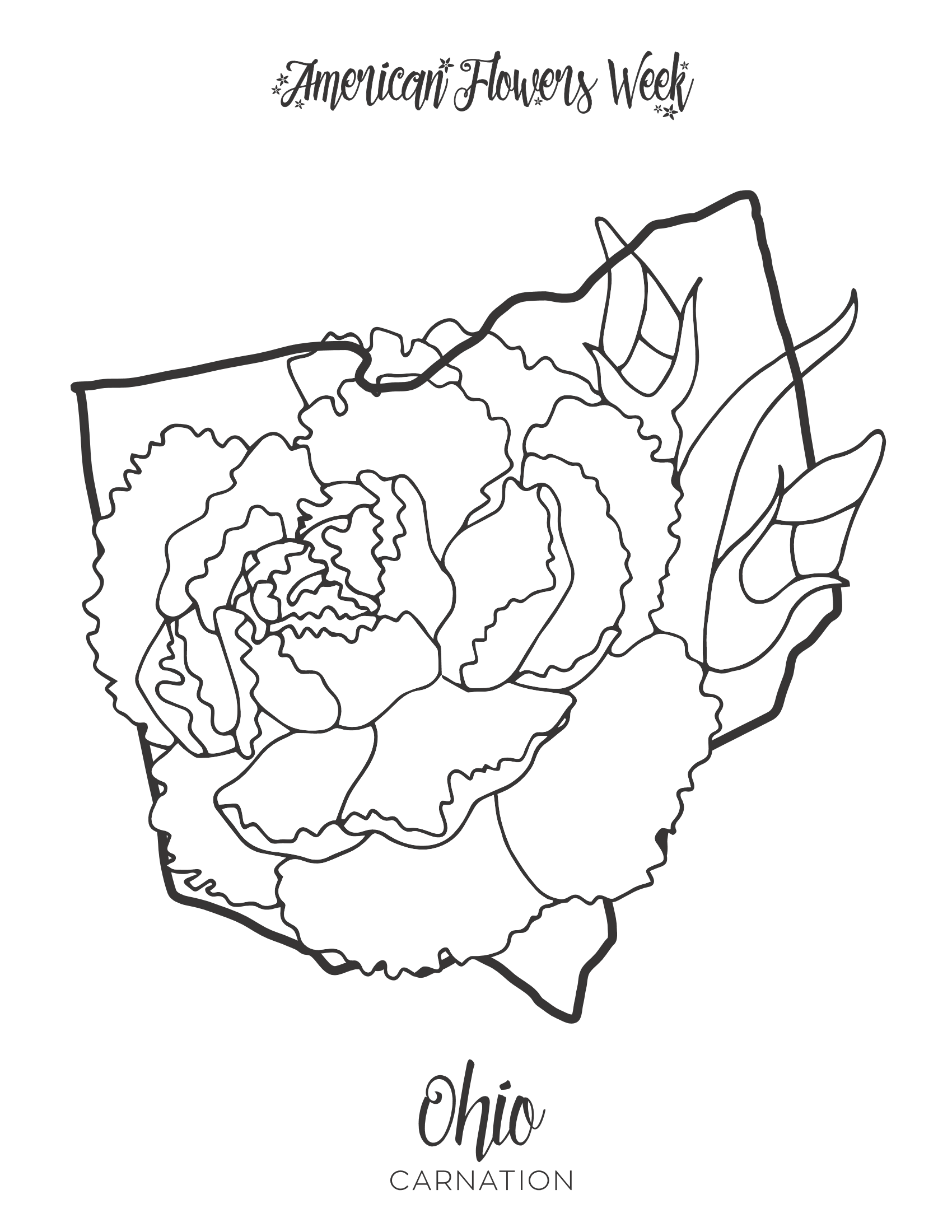State flowers â free coloring pages â american flowers week