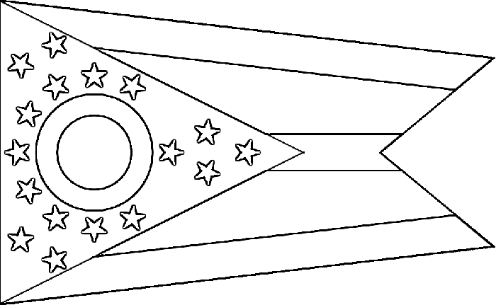 Download ohio state flag outline