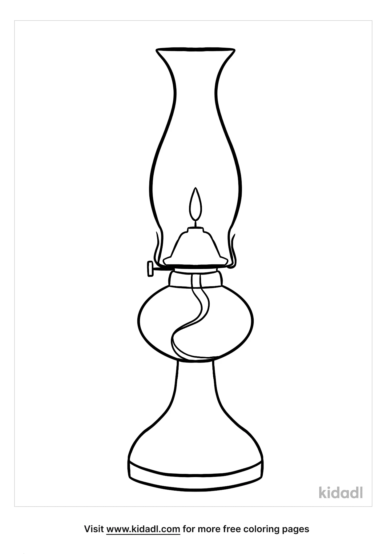 Free oil lamp coloring page coloring page printables