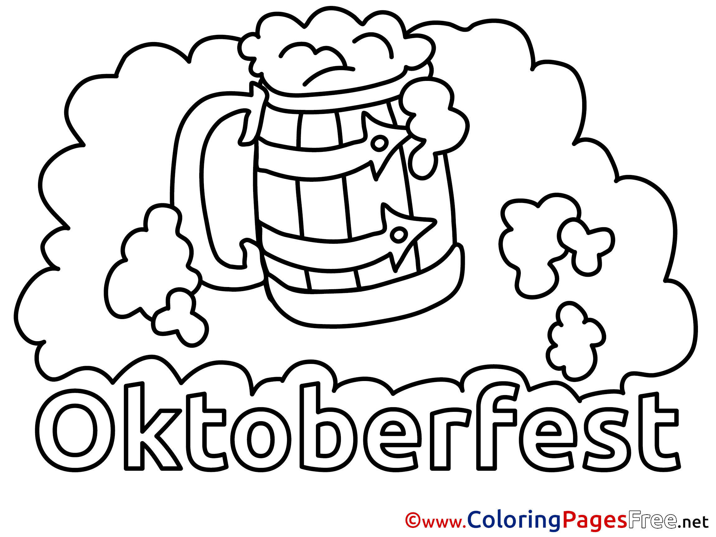 Foam oktoberfest coloring pages for free