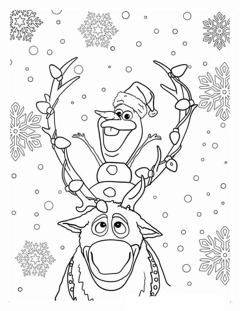Olaf coloring pages by coloringpageswk on