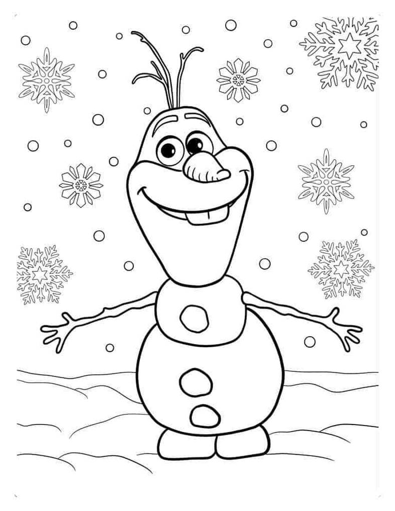 Olaf coloring pages by coloringpageswk on