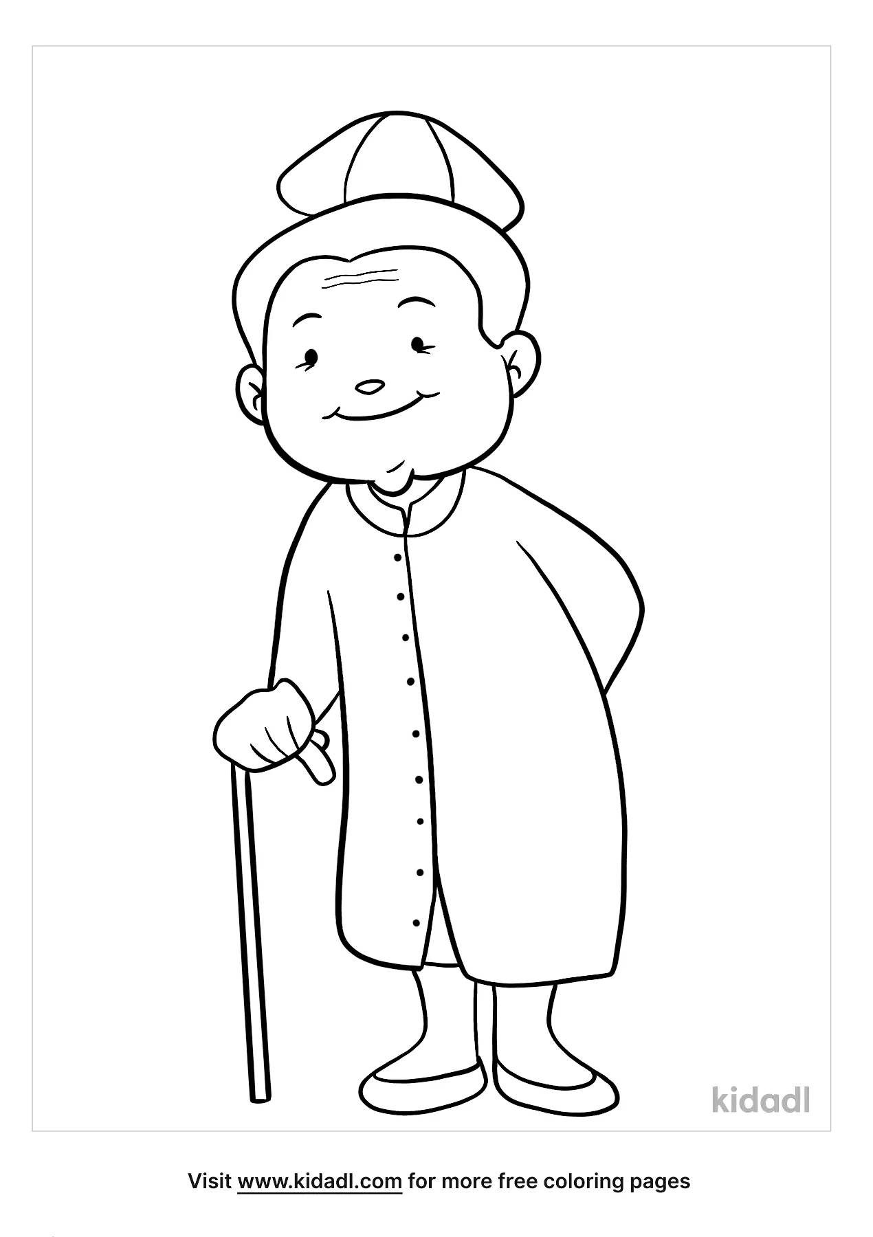 Free old lady coloring page coloring page printables