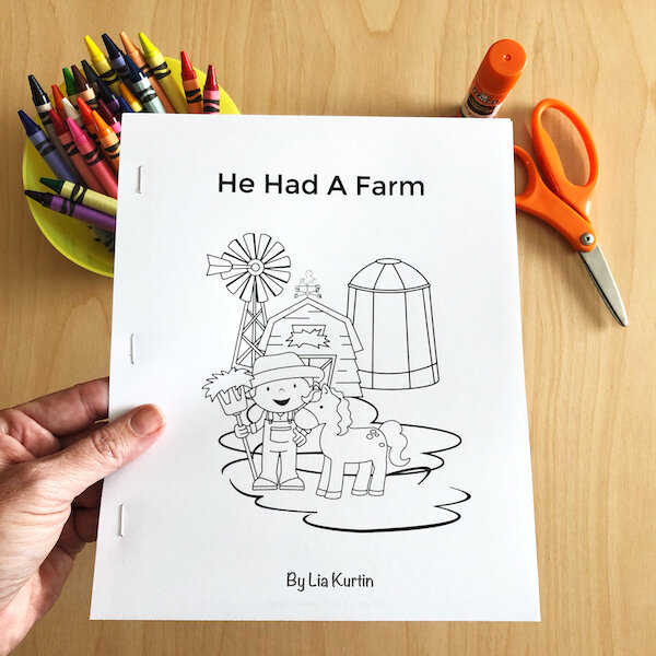 Old macdonald had a farm printable book â slp