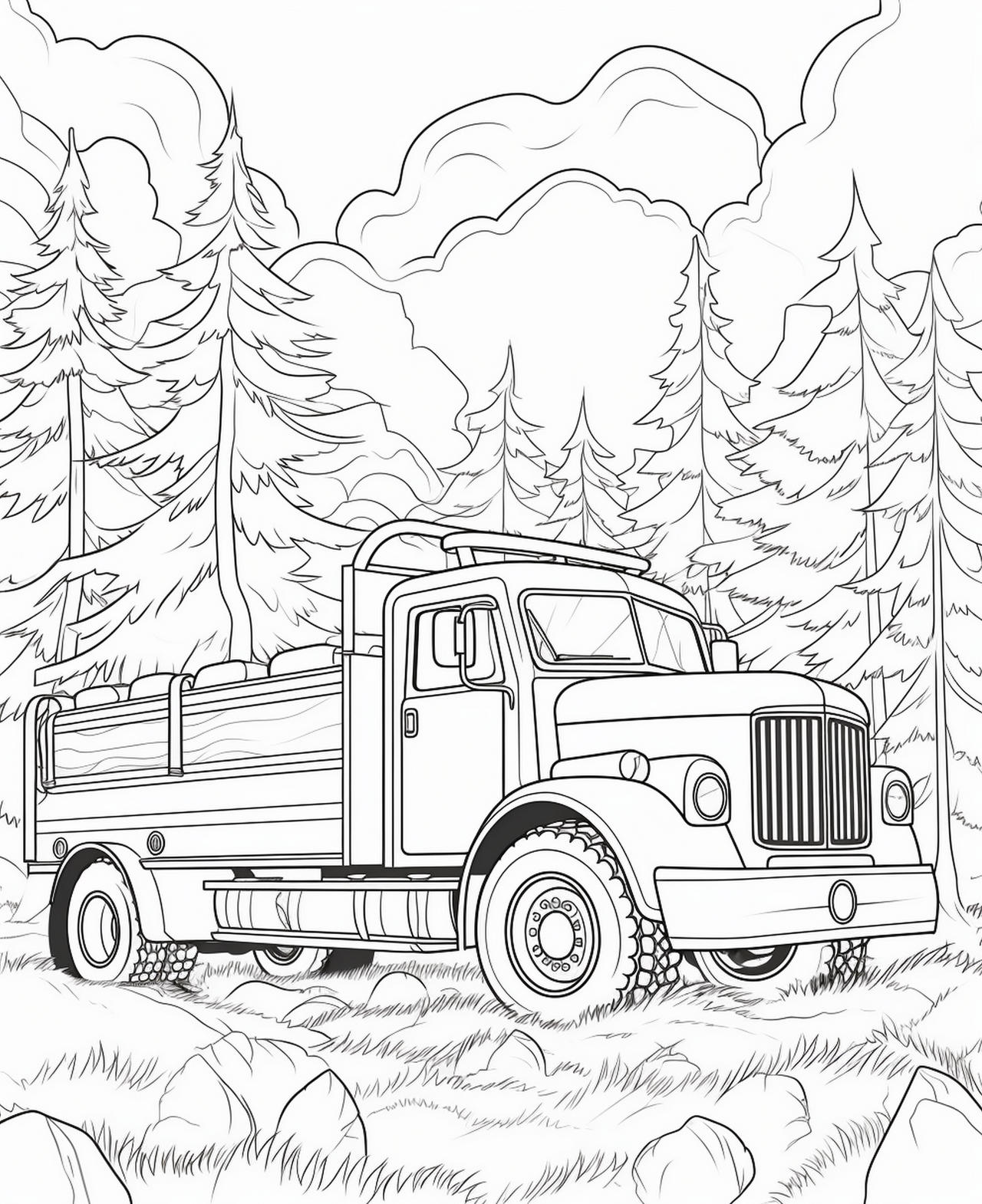 Fire trucks coloring pages in premium quality by coloringbooksart on