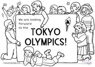 Olympic louring pages for kids