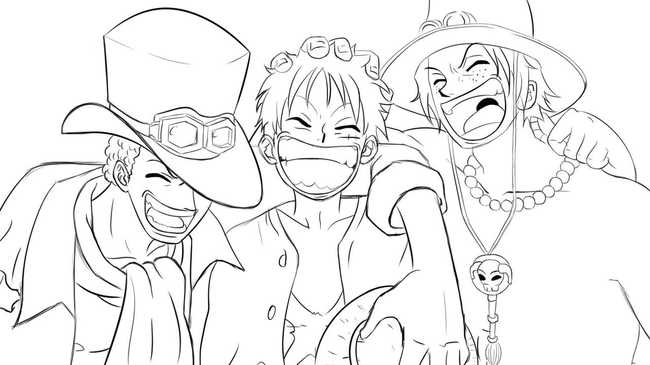One piece coloring pages by coloringpageswk on