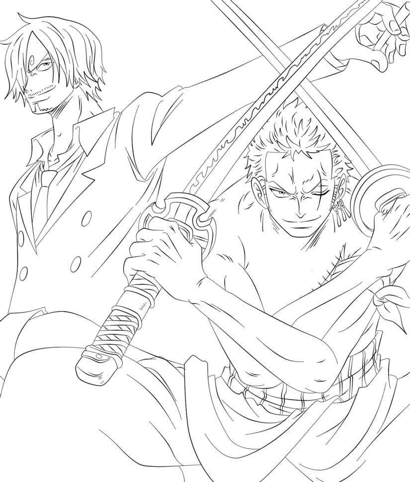 One piece coloring pages by coloringpageswk on