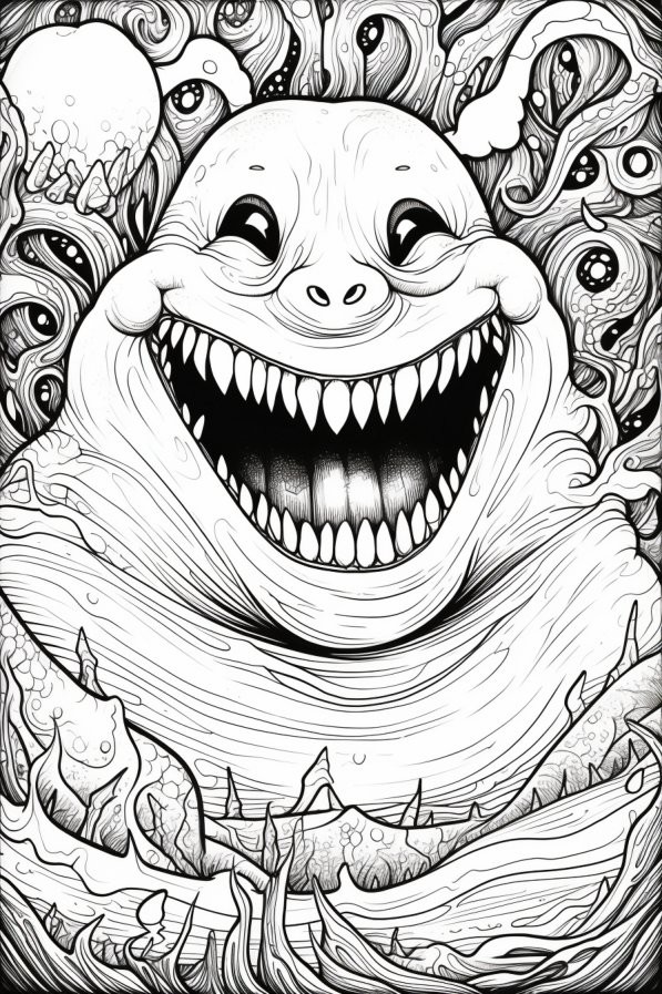 Free printable oogie boogie coloring page